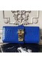Hermes Medor Clutch Bag In Blue Crocodile Leather Replica