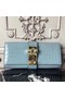 Hermes Medor Clutch Bag In Ciel Crocodile Leather Replica