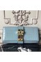 Hermes Medor Clutch Bag In Ciel Crocodile Leather Replica