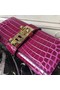 Hermes Medor Clutch Bag In Fuchsia Crocodile Leather Replica