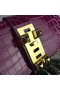 Hermes Medor Clutch Bag In Fuchsia Crocodile Leather Replica