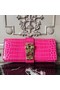 Hermes Medor Clutch Bag In Rose Red Crocodile Leather Replica