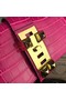 Hermes Medor Clutch Bag In Rose Red Crocodile Leather Replica