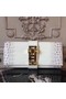 Hermes Medor Clutch Bag In White Crocodile Leather Replica