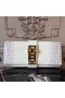 Hermes Medor Clutch Bag In White Crocodile Leather Replica