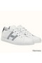 Hermes Men's Avantage Sneakers In White/Blue Calfskin Replica