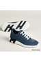 Hermes Men's Bouncing Sneakers in Blue Leather Replica