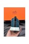 Hermes Men's Bouncing Sneakers in Blue Leather Replica