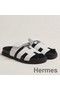 Hermes Men's Chypre Sandals in White Calfskin Replica
