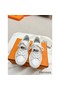 Hermes Men's Day Sneakers in White Leather Replica