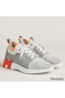 Hermes Men's Depart Sneakers in Grey Gradient Knit Replica