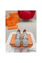 Hermes Men's Depart Sneakers in Grey Gradient Knit Replica