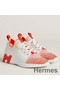 Hermes Men's Depart Sneakers in Orange Gradient Knit Replica