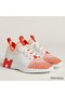 Hermes Men's Depart Sneakers in Orange Gradient Knit Replica