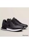 Hermes Men's Drive Sneakers In Black Leather Replica