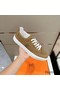 Hermes Men's Get Sneakers in Beige Suede Leather Replica