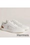 Hermes Men's Get Sneakers in White Calfskin Replica