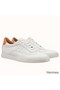 Hermes Men's Quicker Sneakers In White Calfskin Replica