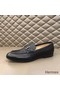 Hermes Men's Sydney Loafers In Black Calfskin Replica