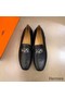 Hermes Men's Tenor Loafers In Black Calfskin Replica