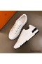 Hermes Men's Trail Sneakers In White Calfskin Leather Replica