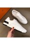 Hermes Men's Trail Sneakers In White Calfskin Leather Replica
