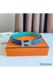 Hermes Mini Constance 24mm Belt in Green Epsom Leather and Blue Swift Leather Replica