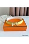 Hermes Mini Constance 24mm Belt in White Epsom Leather and Yellow Swift Leather Replica