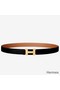 Hermes Mini Constance 24mm Reversible Belt Black/Gold Replica