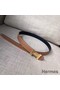 Hermes Mini Constance 24mm Reversible Belt Black/Gold Replica