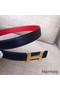 Hermes Mini Constance 24mm Reversible Belt Black/Red Replica