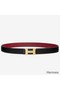 Hermes Mini Constance 24mm Reversible Belt Black/Ruby Replica