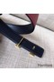 Hermes Mini Constance 24mm Reversible Belt Black/Ruby Replica