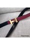 Hermes Mini Constance 24mm Reversible Belt Black/Ruby Replica