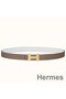 Hermes Mini Constance 24mm Reversible Belt Taupe/White Replica