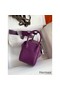 Hermes Mini Lindy Handmade Bag In Anemone Clemence Leather Replica