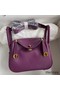 Hermes Mini Lindy Handmade Bag In Anemone Swift Leather Replica