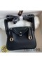Hermes Mini Lindy Handmade Bag In Black Swift Leather Replica