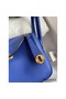 Hermes Mini Lindy Handmade Bag In Blue Electric Clemence Leather Replica
