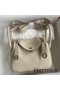 Hermes Mini Lindy Handmade Bag In Craie Clemence Leather Replica