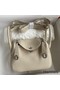 Hermes Mini Lindy Handmade Bag In Craie Clemence Leather Replica