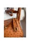 Hermes Mini Lindy Handmade Bag In Gold Ostrich Leather Replica