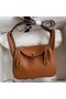 Hermes Mini Lindy Handmade Bag In Gold Swift Leather Replica