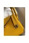 Hermes Mini Lindy Handmade Bag In Jaune Ambre Clemence Leather Replica