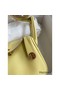 Hermes Mini Lindy Handmade Bag In Jaune Poussin Swift Leather Replica