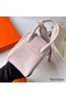 Hermes Mini Lindy Handmade Bag In Mauve Pale Swift Leather Replica