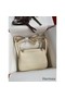 Hermes Mini Lindy Handmade Bag In Nata Clemence Leather Replica