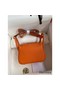 Hermes Mini Lindy Handmade Bag In Orange Clemence Leather Replica