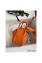 Hermes Mini Lindy Handmade Bag In Orange Clemence Leather Replica