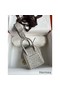 Hermes Mini Lindy Handmade Bag In Pearl Grey Ostrich Leather Replica